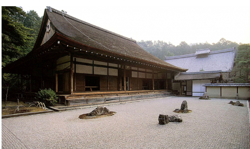 <p>(Also known as a dry landscape garden). Japanese Zen gardens are carefully composed arrangements of some or all of the following: rocks, moss, pruned trees and bushes, and gravel or sand raked into patterns. Zen gardens are normally fairly small, surrounded by walls, and meant to be appreciated from a single viewpoint outside the garden. Zen gardens were created in Buddhist temples and monasteries to serve as aids to meditation.&nbsp;&nbsp;</p>