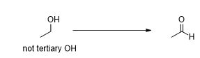 <p>What is the reagent that results in this </p>