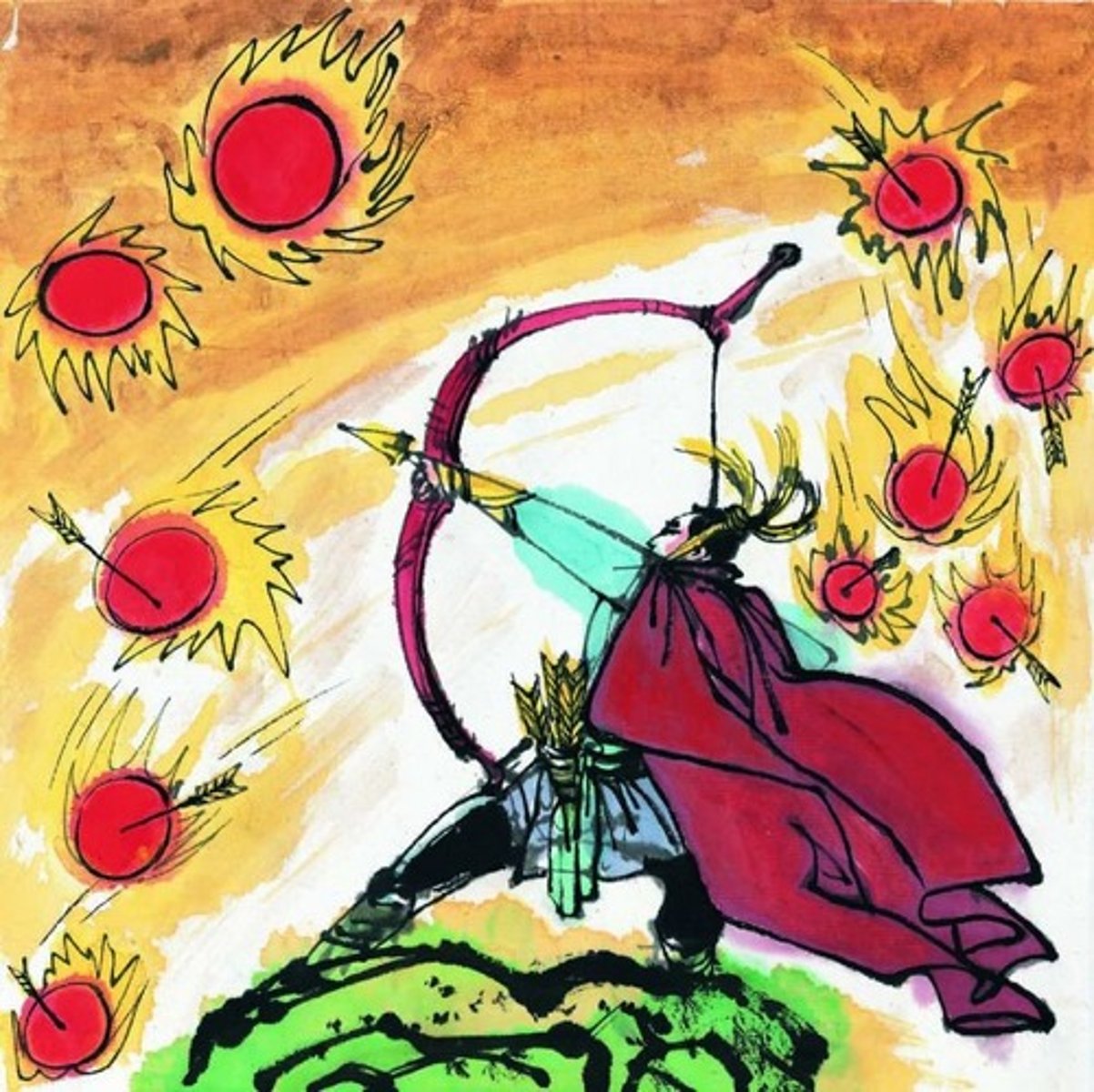 <p>Yi Shot Down the Suns</p>