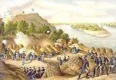 <p>1863, Union gains control of Mississippi, confederacy split in two, Grant takes lead of Union armies, total war begins</p>