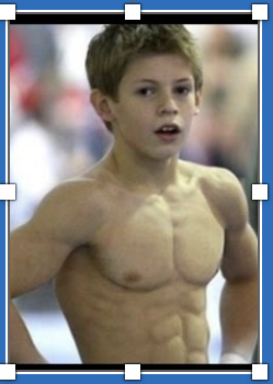 <p>What occurred for his muscles to grow this much?</p>