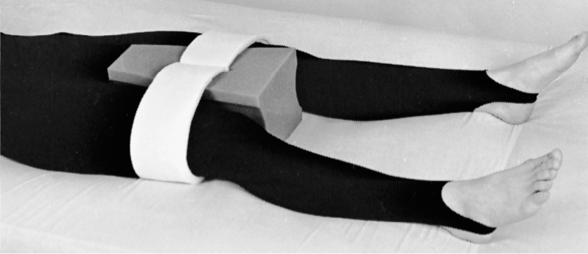 <p>prevent hip prosthesis dislocation</p>