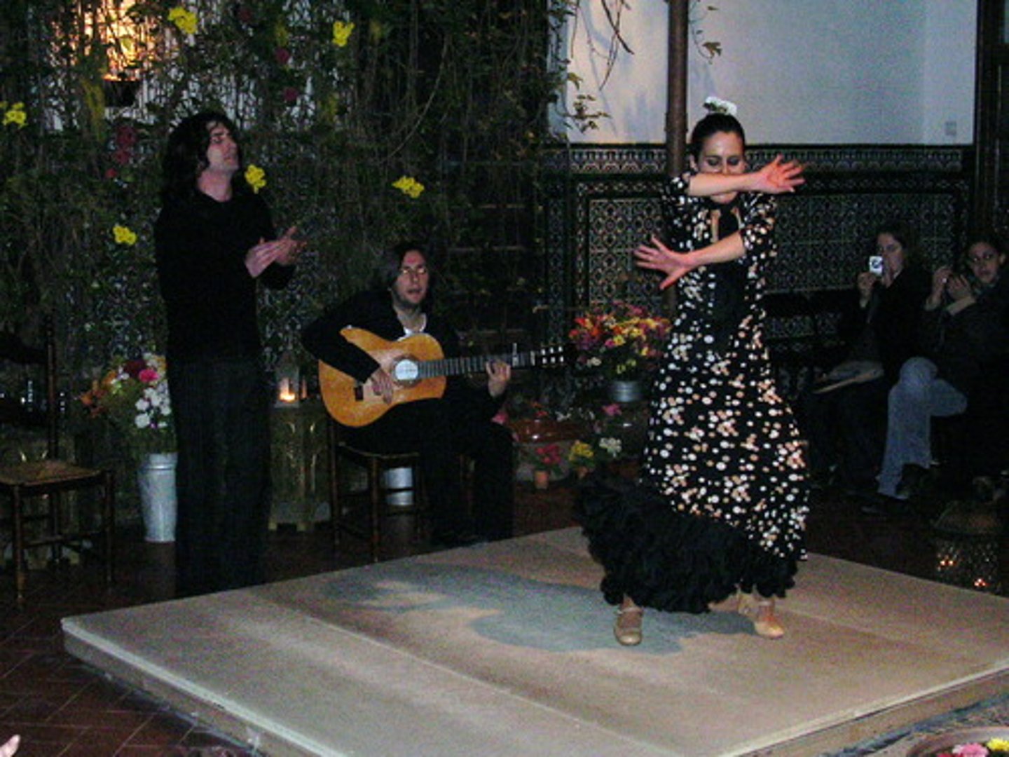 <p>the people seem to be enjoying the music and rhythm</p>