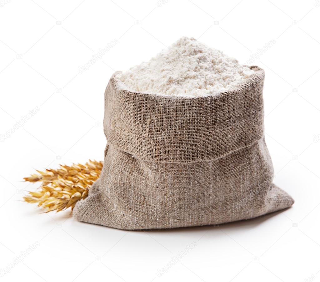 un sac de farine, a sack of flour
