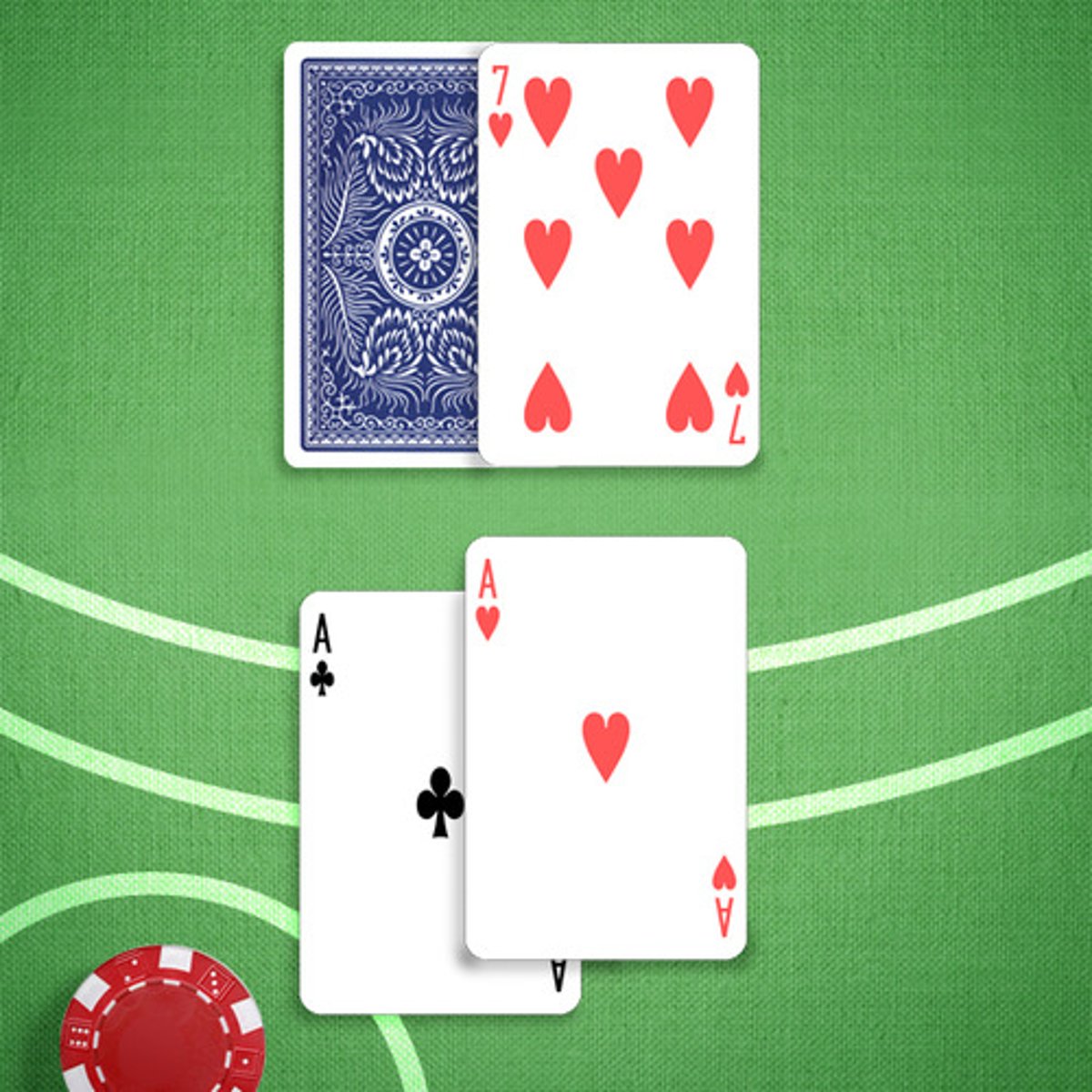 <p>You: A,A</p><p>Dealer's Upcard: 7</p>