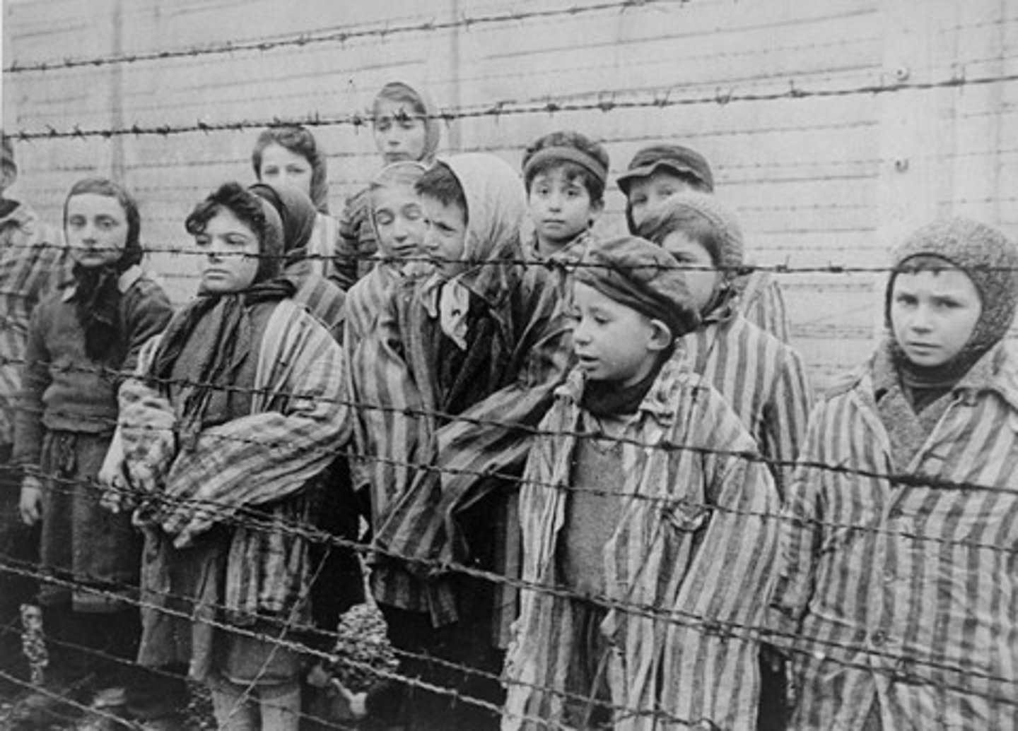 <p>prison camps used under the rule of Hitler in Nazi Germany. Conditions were inhuman, and prisoners, mostly Jewish people, were generally starved or worked to death</p>