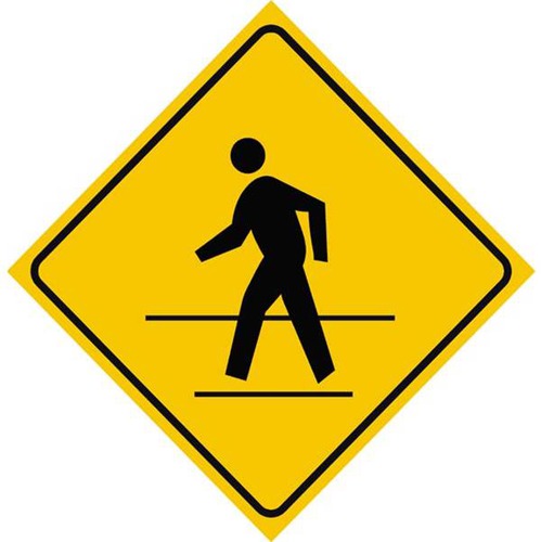 <p>slow down watch for people crossing the street</p>