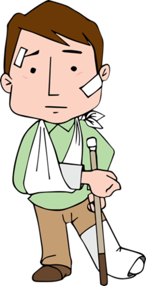 <p>to break (one's leg, arm, etc.)</p>