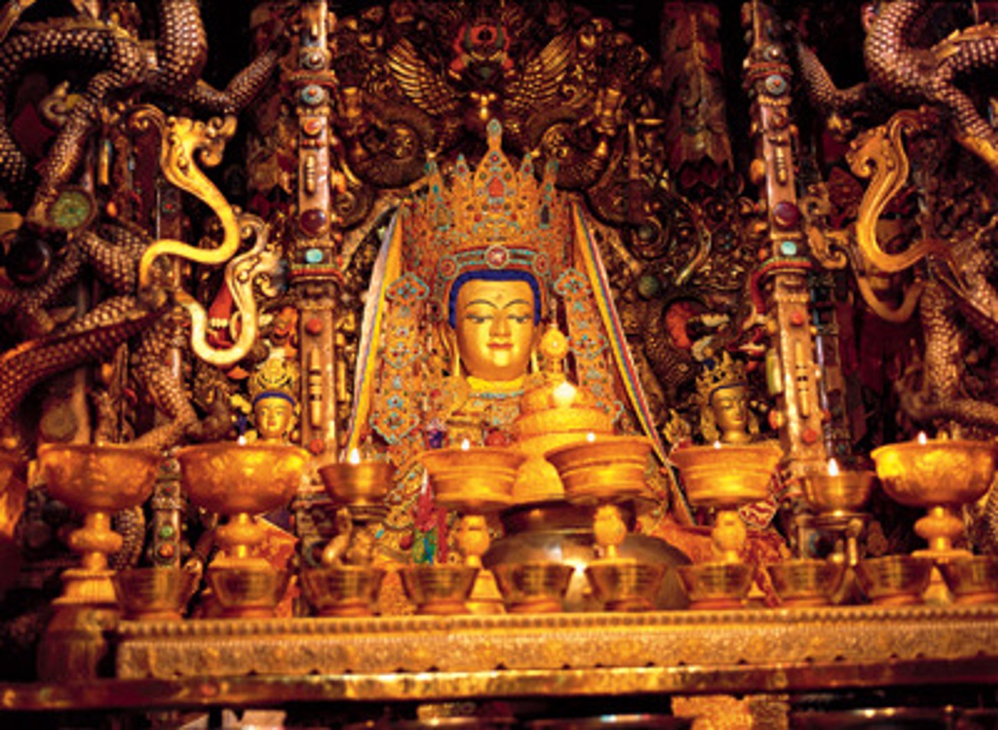 <p>Tibet</p><p>gilt metals, semiprecious stones, paint</p><p>brought as a wedding gift, Religious</p><p>a shakyamuni, could have been a proxy for the Buddha</p>