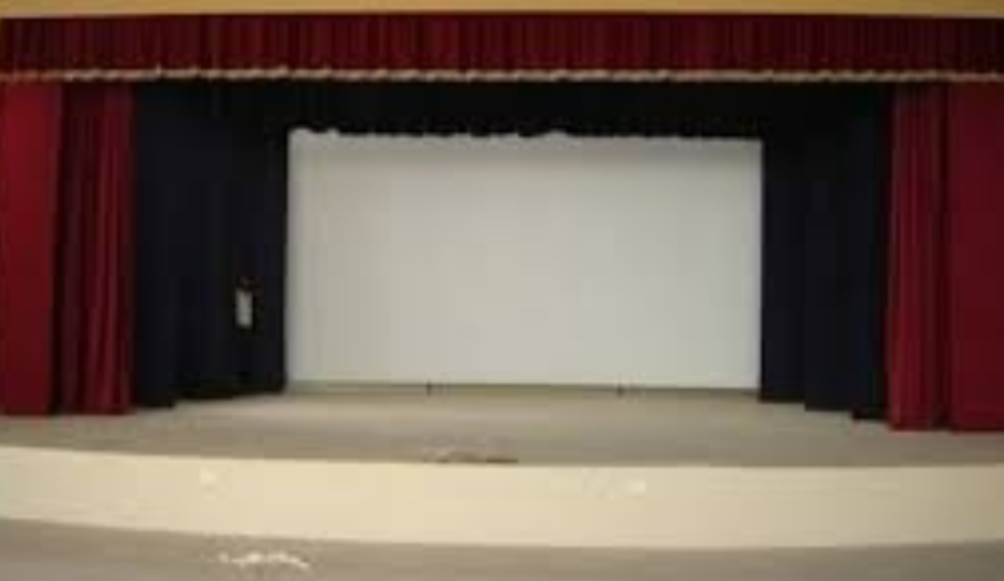 background device employed to cover the back and sometimes the sides of the stage and used with special lighting to create the illusion of sky, open space, or great distance at the rear of the stage setting.