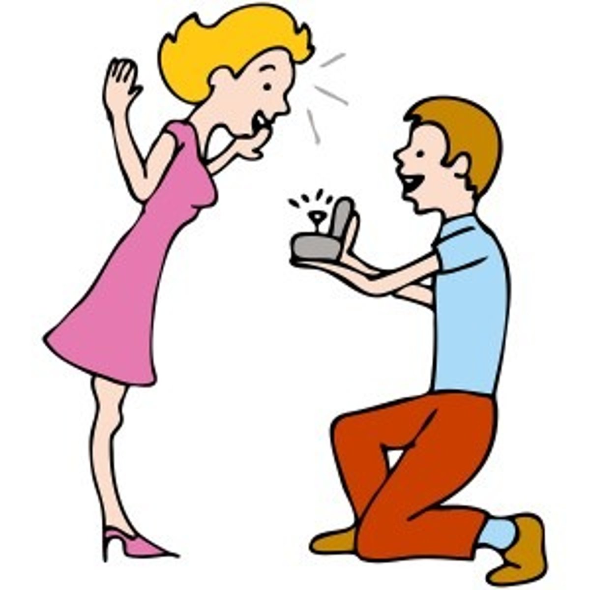 <p>to get engaged to</p>