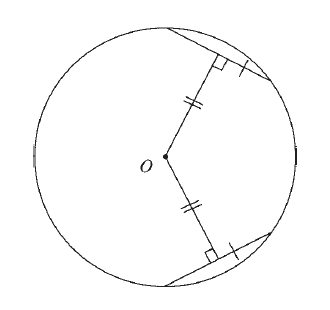 <p>2 congruent chords in a circle are equidistant from the center of the circle</p>
