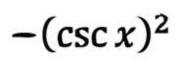-csc^2x