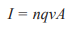 <ul><li><p>n- number density(m^-3)</p></li><li><p>q- the charge of charge carriers (usually 1.6×10^-16C)</p></li><li><p>v- velocity of the charge carriers(ms^-1)</p></li><li><p>A- cross sectional area of the wire(m²), calculate using A=<strong>πr<sup>2</sup></strong></p></li></ul><p></p>
