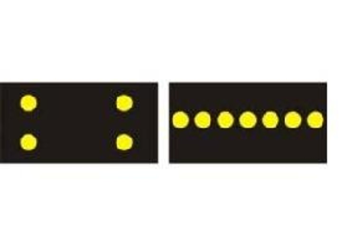 <p>When an arrow panel in a work zone shows either of the following patterns it means:</p>