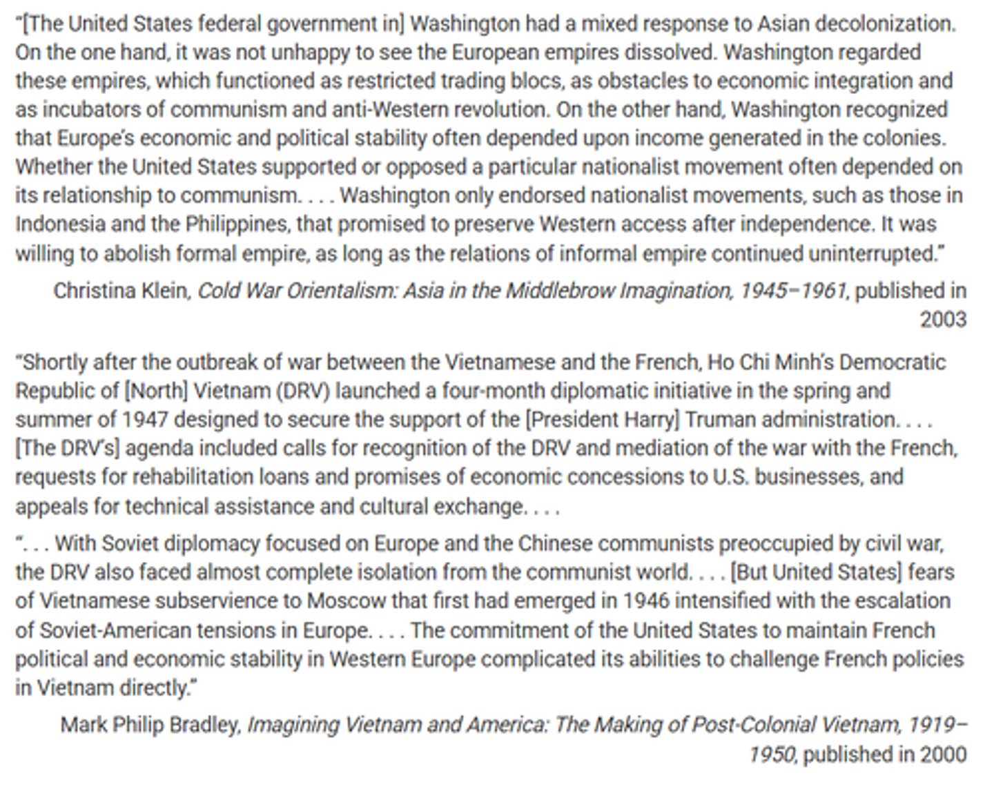 <p>The United States sometimes supported nondemocratic countries so long as they opposed communism.</p>