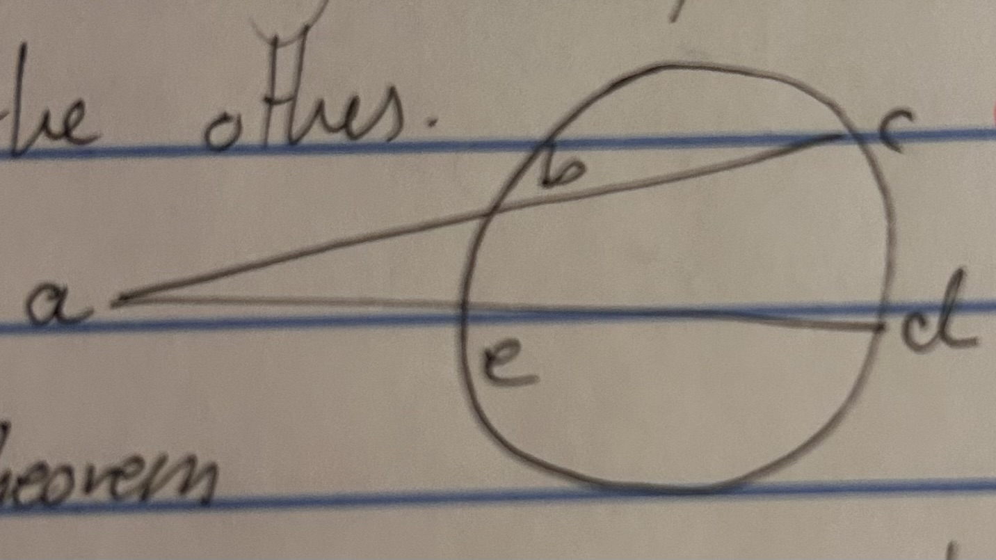 <p>Secant Secant Power theorem</p>