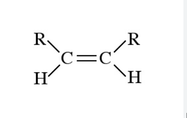 double bond between carbons
