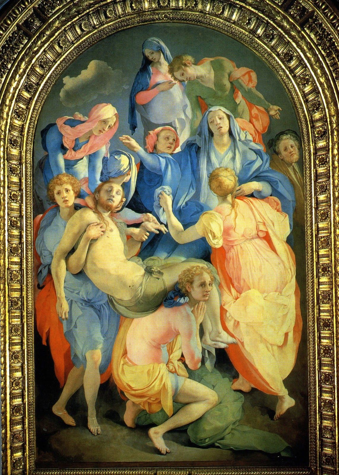 <p><strong>Entombment of Christ</strong></p><p>Jacopo da Pontormo</p><p>Mannerism (Italy)</p><p>1525-1528</p><p>Oil on wood</p>