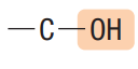 <p>Composed of hydroxide (OH) at the end of a molecule. Compounds with this have a suffix “-ol”. </p>