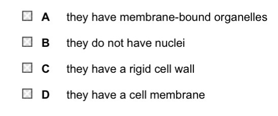 <p>Birds are classified in the domain Eukarya. Why are the cells from birds described as eukaryotic?</p>