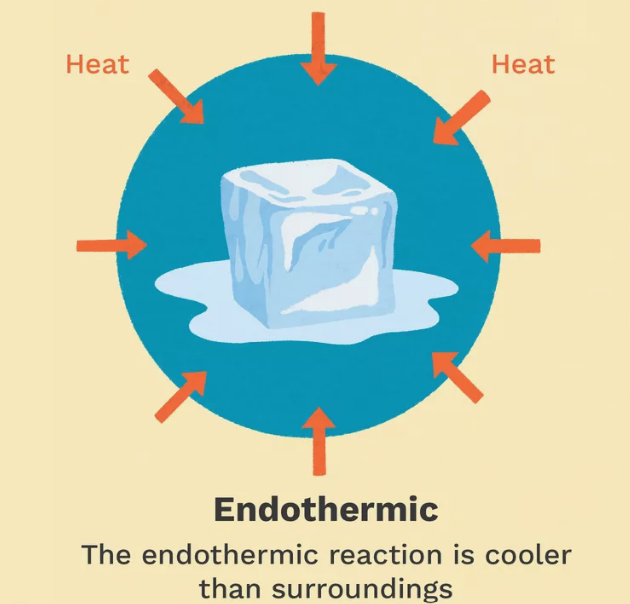 <p>Reactions that absorb heat from the surroundings.</p>