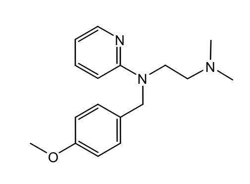 <p>Introduced in the late 1940s for Tx allergy symptoms</p><p>Readily crosses BB and causes significant sedation, so it was repurposed as an OTC sleep aid in the 60-70s</p><p>Banned as a sleep aid by the FDA in 1989</p><p>Still used for Tx cold and menstrual symptoms (Midol complete)</p>