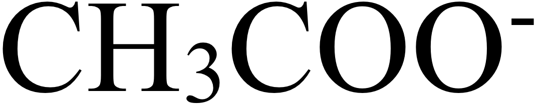 CH3COO ^ ( - ) 