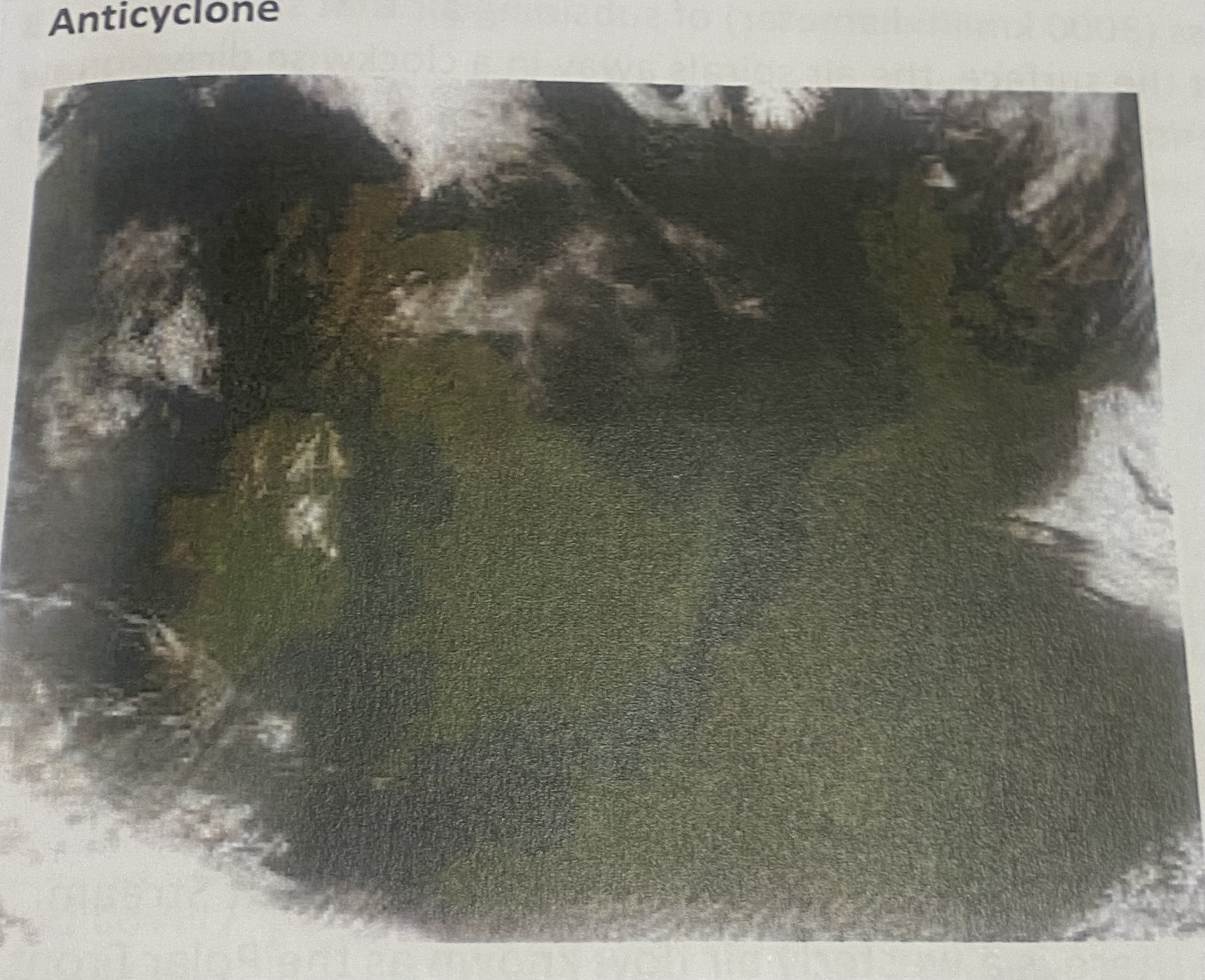 <p>Lack of cloud cover</p><p>Land and sea are visible</p>