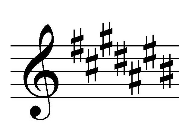 <p><strong>7 Sharps</strong> </p>
