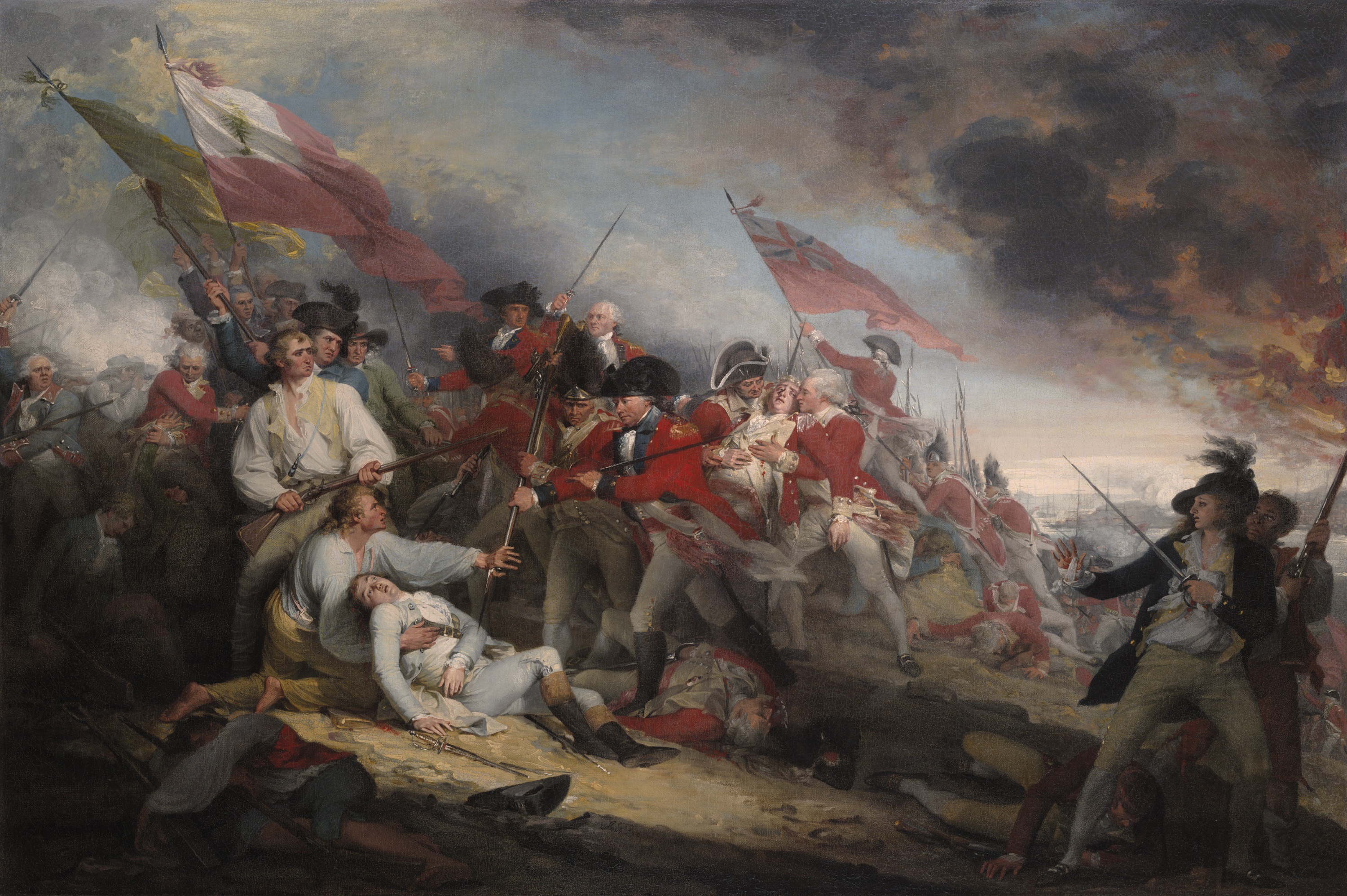 <p>Death of Warren at Bunker Hill</p>
