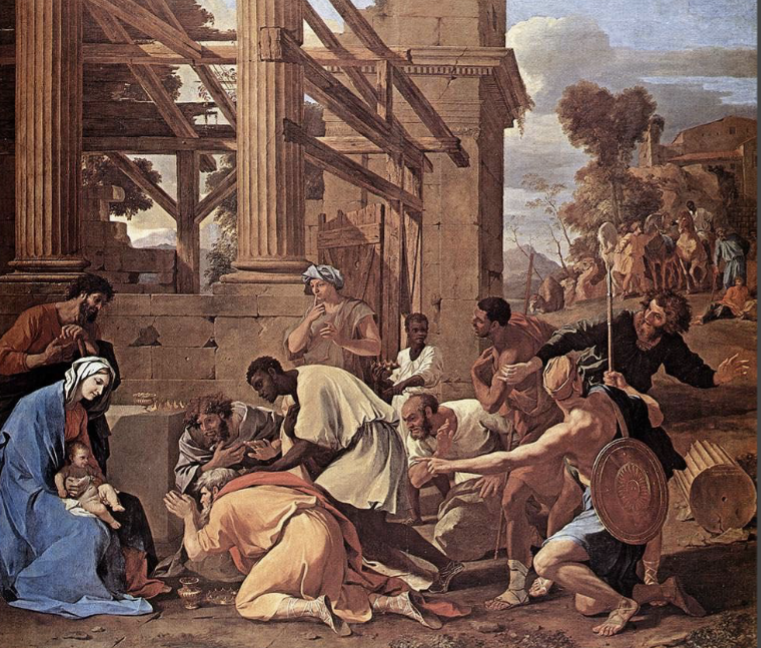 <p>Nicolas Poussin, Adoration of the Magi, 1633</p>