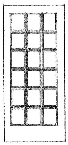 <p><span>A door having rectangular glass panes extending throughout its length, and often hung in pairs</span></p>