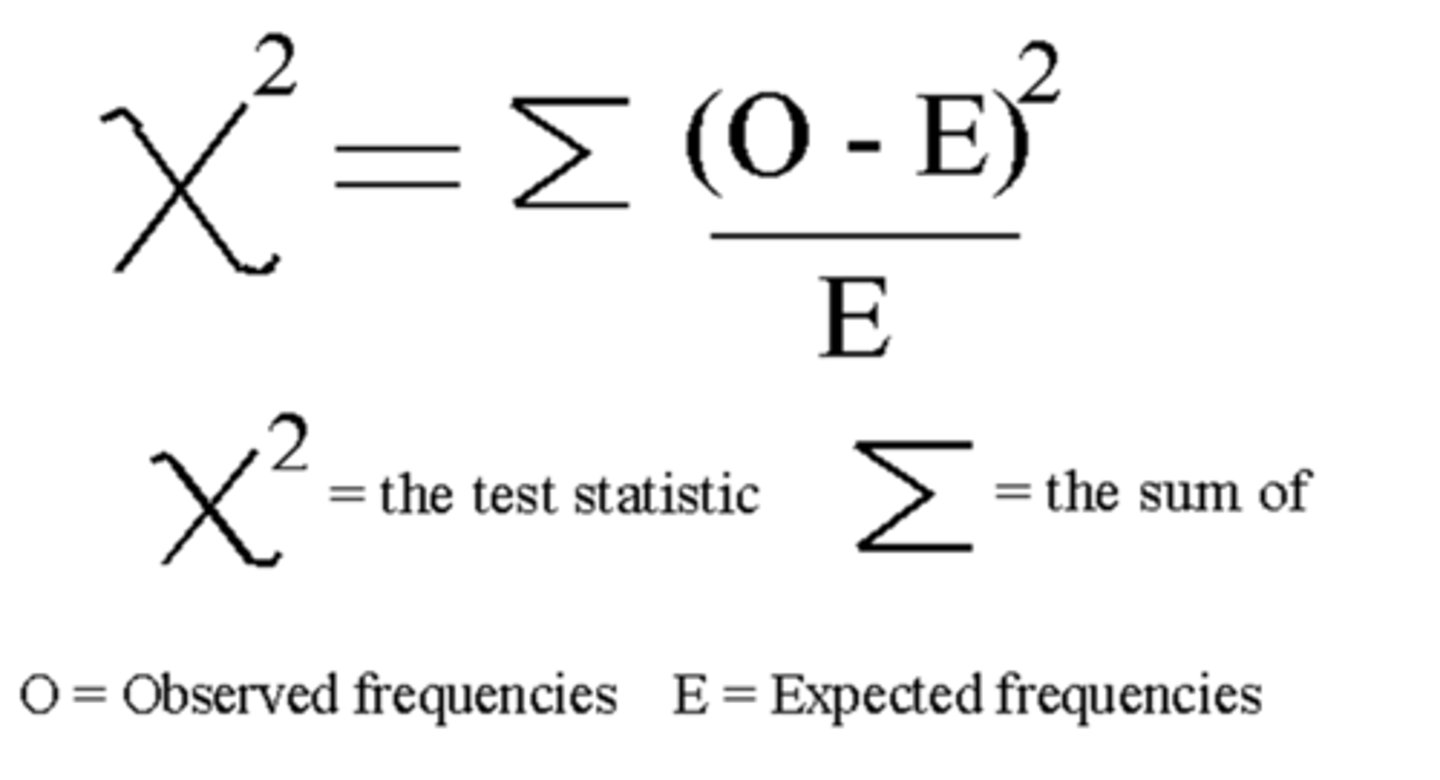 <p>tests the association between 2 categorical variables using a p-value to assess H0 (no association) and Ha (association)</p>