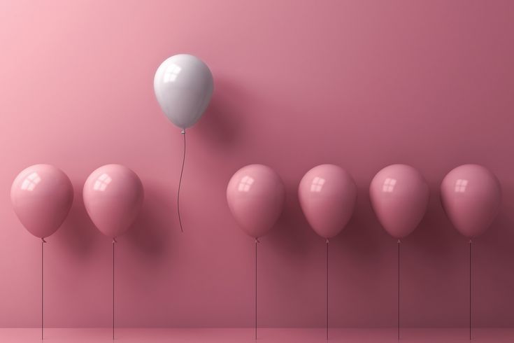 <p><strong>Standing out</strong> physically or figuratively.</p><p></p>
