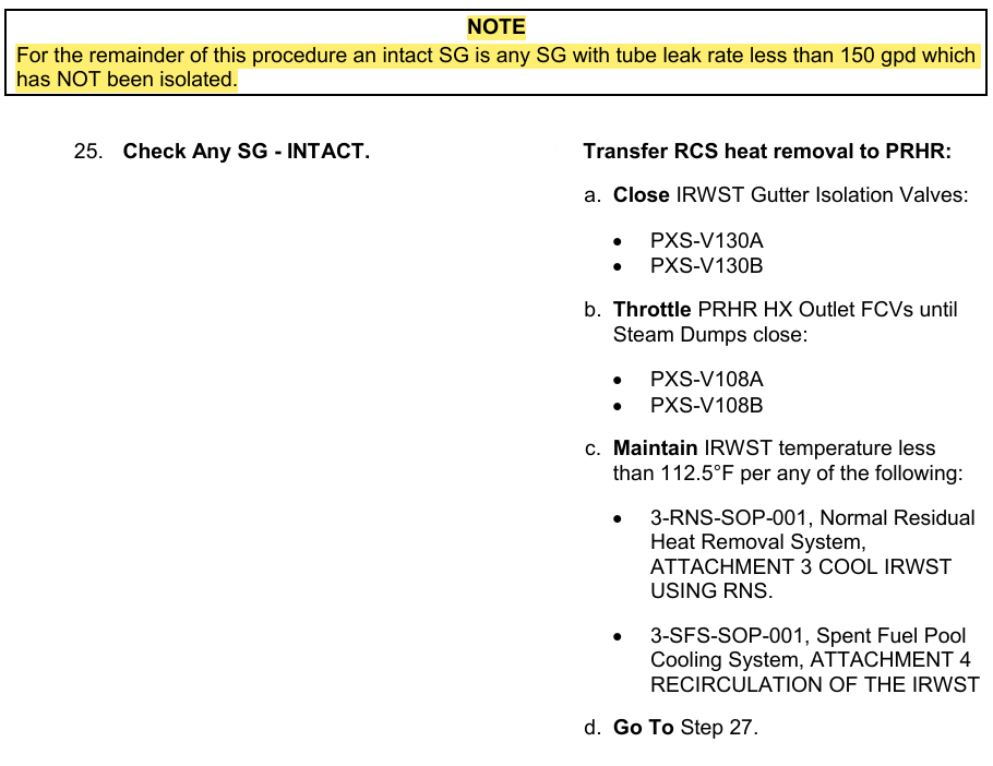 <p>INTACT: Un-isolated SG with leak LESS than 150gpd</p>