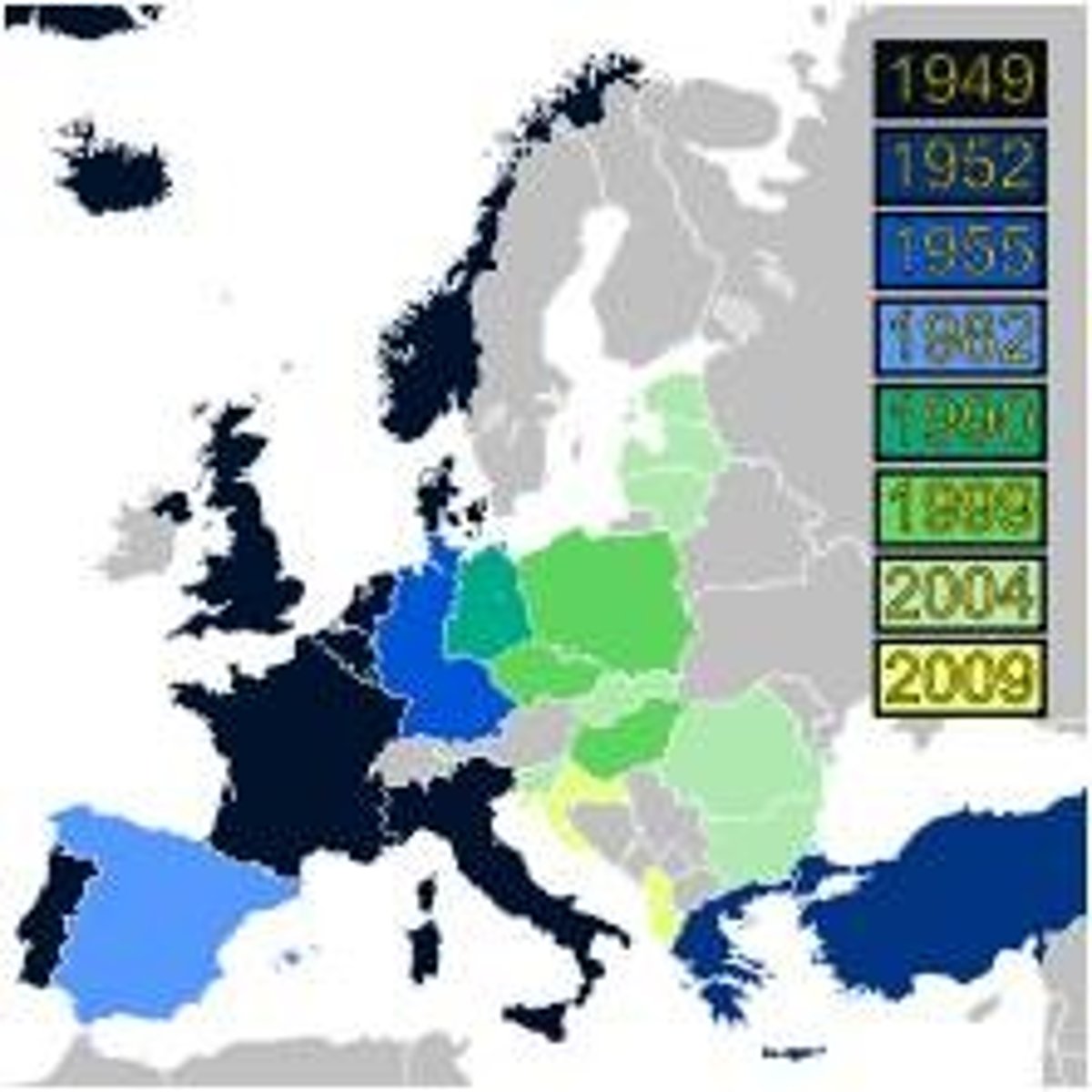 <p>Military alliance created in 1949 made up of 12 non-Communist countries including the United States that support each other if attacked.</p>