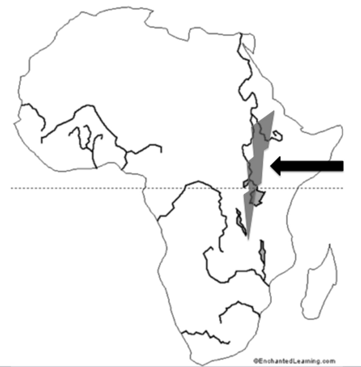 <p>area in africa where parts of the plateau's surface dropped and early human fossils are found</p>