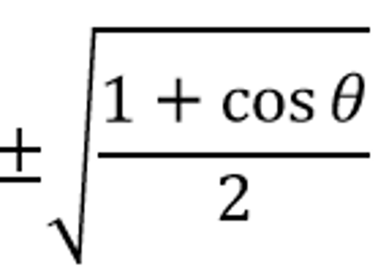 <p>±√(1+cosx)/2</p>