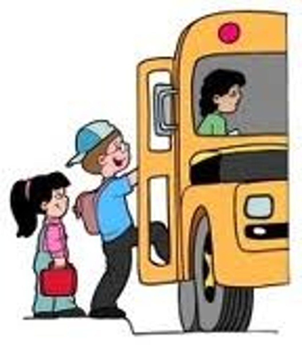 <p>to take the bus</p>