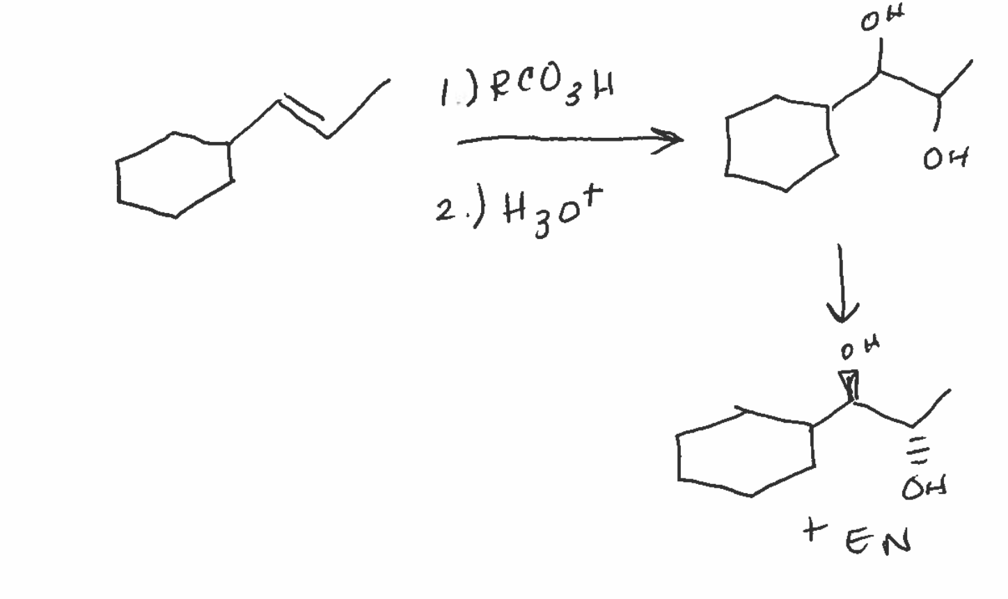 <p>anti products if chiral centers </p>