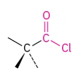 <p>O       </p><p>||</p><p>C—Cl</p>