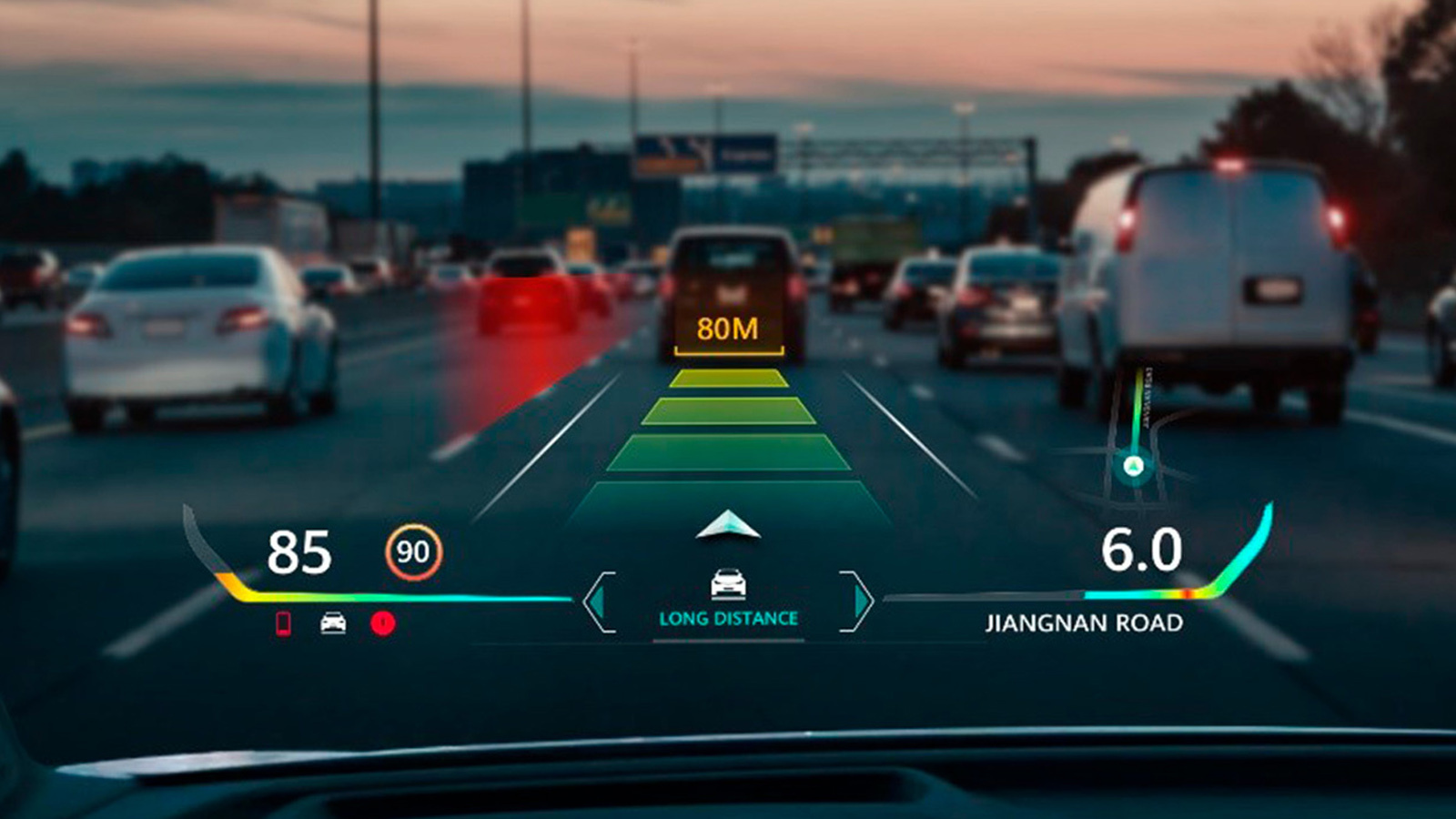 <p>Head-Up Display (HUD)</p>