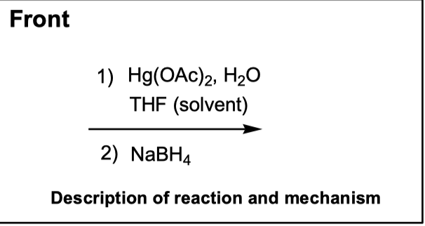 <p>Reaction type and mechanism</p>