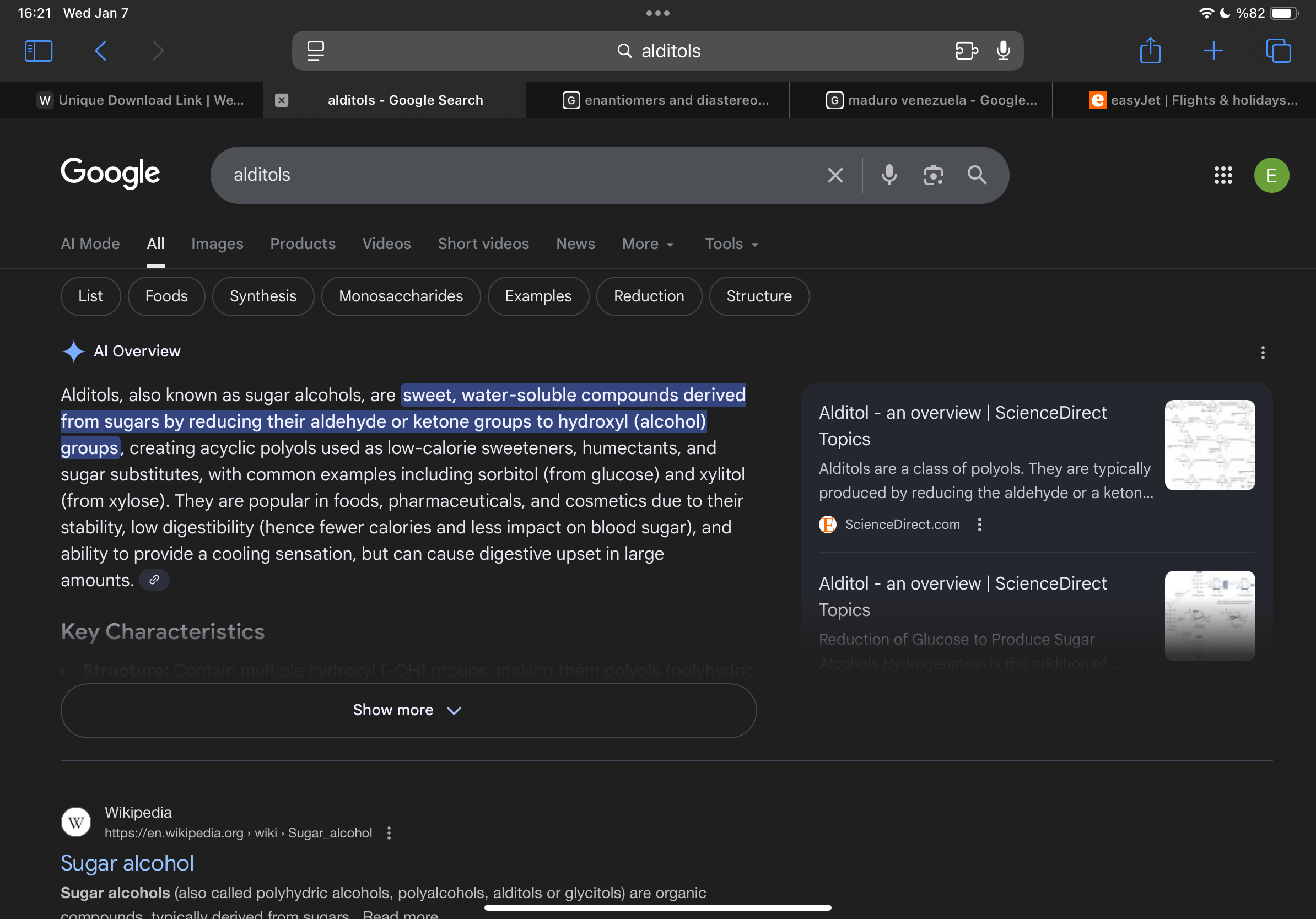 <p>Sweeteners with less calories </p>