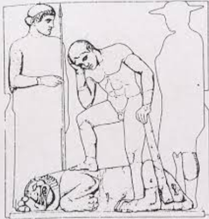 <p>How is the composition of this metope successful?</p>