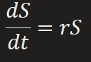 <p>“growth of capital S when annual rate of interest r is compounded”</p>