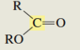 <p>What is the C13 chemical shift for an ester?</p>