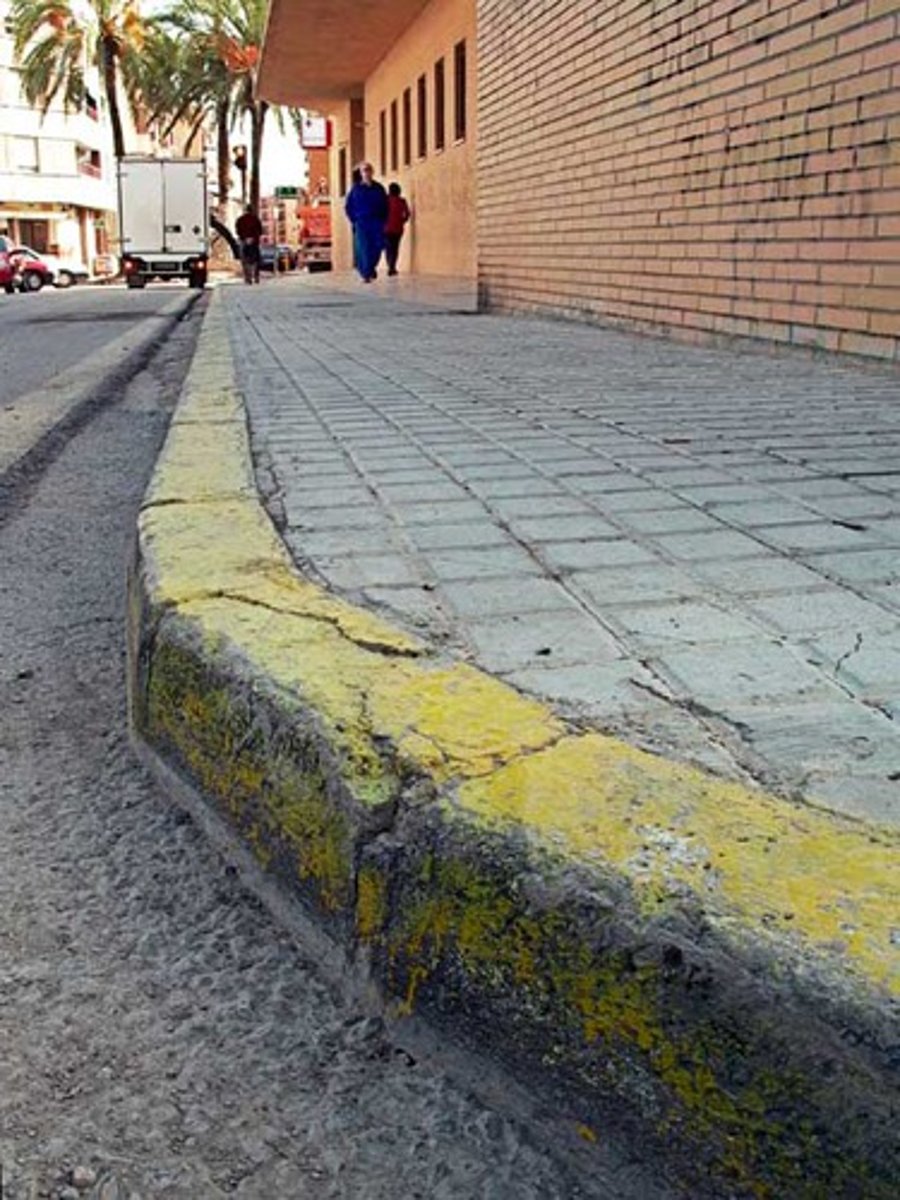 <p>sidewalk, pavement</p>