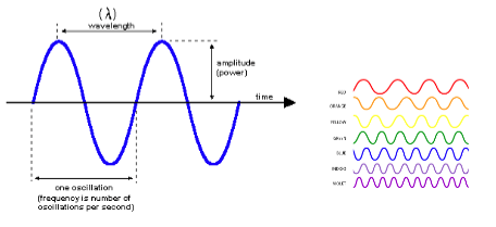<p>wavelength and frequency</p>